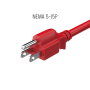6ft NEMA 5-15P to C13 Universal  AC Power Cord 14AWG  SJT 15A/125V, Red thumbnail