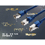 6ft Cat6 Shielded Ethernet Network Patch Cable STP Snagless 24AWG Bare Copper, Blue thumbnail