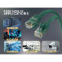 12ft Cat6a UTP 10G Ethernet Network Patch Cable Snagless 24AWG Bare Copper, Green thumbnail