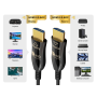 100ft High Speed HDMI Fiber Optic Cable (AOC), HDMI 2.0, Plenum Rated, 4K Support, UL, Black thumbnail