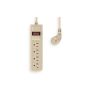 4ft Portable 4-Outlet Surge Protector Power Strip with 45° Thin Plug and Illuminated Switch thumbnail