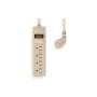 4ft Portable 4-Outlet Surge Protector Power Strip with 45° Thin Plug and Illuminated Switch thumbnail