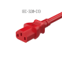 6ft NEMA 5-15P to C13 Universal  AC Power Cord 14AWG  SJT 15A/125V, Red thumbnail