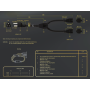 14 inches NEMA 5-15P to Dual 5-15R Power Extension Cord Splitter 16AWG 13A/125V SJT, Black thumbnail