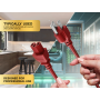 4FT NEMA 5-15P to C15 Heavy Duty Power Cord 14AWG SJT 15A/125V, Red thumbnail