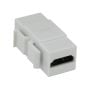 HDMI Keystone Jack Female to Female Coupler Adapter White thumbnail