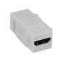 HDMI Keystone Jack Female to Female Coupler Adapter White thumbnail