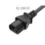 3FT IEC320 C13 to BS1363 England UK Power Cord with Fuse 18AWG 13A/250V, Black thumbnail