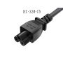 3ft BS1363 to C5 England UK Power Cord with Fuse, for Notebook, 18AWG, Black thumbnail