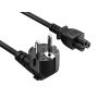 6ft European 3-Prong Angled Notebook Power Cord Angled CEE 7/7 to IEC320 C5 thumbnail