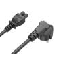 6ft European 3-Prong Angled Notebook Power Cord Angled CEE 7/7 to IEC320 C5 thumbnail