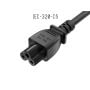 6ft European 3-Prong Angled Notebook Power Cord IEC320 C5 thumbnail