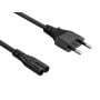 6ft CEE 7/16 to IEC320 C7 European Power Cord for Notebook Non-Polarized 18AWG , Black thumbnail