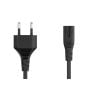 6ft CEE 7/16 to IEC320 C7 European Power Cord for Notebook Non-Polarized 18AWG , Black thumbnail