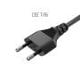 6ft CEE 7/16 to IEC320 C7 European Power Cord for Notebook Non-Polarized 18AWG , Black thumbnail