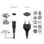 6ft CEE 7/16 to IEC320 C7 European Power Cord for Notebook Non-Polarized 18AWG , Black thumbnail