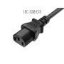 6FT CEE 7/7 to IEC320 C13 Right Angle European Schuko Power Cord 18AWG 10A/250V, Black thumbnail