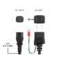 6ft JIS8303 to C13 Japan Power Cord with Ground, 18AWG, 7A/125V, Black thumbnail