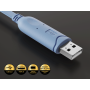 6ft USB to RJ45 Console Cable Blue thumbnail