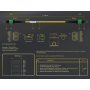 25m OS2 MTP TO MTP/APC 12 Fibers Corning Fiber Trunk Cable Type A Single-Mode 9/125 OFNP Rated, Yellow thumbnail