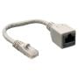 7.5" Cat5e Male to Female Port Saver Network Cable Adapter thumbnail
