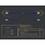 6ft Cat6 Shielded Ethernet Network Patch Cable STP Snagless 24AWG Bare Copper, Blue thumbnail