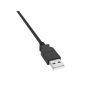 15ft USB 2.0 Type A Male to B Male cable, black color, double-shielded for 480Mbps data transfer, ideal for connecting printers, scanners, and external hard drives to computers. thumbnail