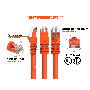 25ft Cat5e Crossover UTP Ethernet Network Patch Cable Snagless 24AWG Bare Copper, Orange thumbnail