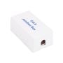 Cat6 Junction Box with 110 Punch Down Type Jacks, White thumbnail
