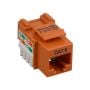 Cat6 RJ45 UTP 110 Type Punch Down Keystone Jack Orange Color thumbnail