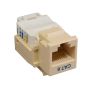 Cat6 RJ45 UTP Tool Less Keystone Jack Ivory Color thumbnail