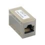 Shielded Cat6 RJ45 Modular Inline Coupler Female to Female, Silver thumbnail