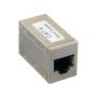 Shielded Cat6 RJ45 Modular Inline Coupler Female to Female, Silver thumbnail