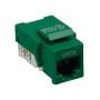 Cat6 RJ45 UTP Tool Less Keystone Jack Green Color thumbnail