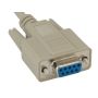 25ft Beige DB9 Male to Female Null Modem Cable with 7 Conductors for Direct Device Connection and Data Transfer thumbnail