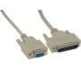 DB9 Female to DB25 Male AT Modem Cable thumbnail