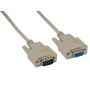 10ft Shielded DB9 M/F RS232 Serial Extension Cable, Straight Through, Male to Female, Beige thumbnail