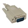 25ft Beige DB9 Male to Female Null Modem Cable with 7 Conductors for Direct Device Connection and Data Transfer thumbnail