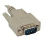10ft Shielded DB9 M/F RS232 Serial Extension Cable, Straight Through, Male to Female, Beige thumbnail