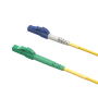 1m OS2 LC/UPC TO LC/APC Simplex Corning Fiber Optic Cable Single-Mode 9/125 OFNR Rated, Yellow thumbnail