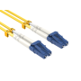 5m OS2 LC/LC Duplex Corning Fiber Optic Cable Singlemode 9/125 OFNR Rated, Yellow thumbnail
