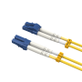 5m OS2 LC/LC Duplex Corning Fiber Optic Cable Singlemode 9/125 OFNR Rated, Yellow thumbnail