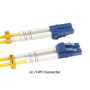 5m OS2 LC/LC Duplex Corning Fiber Optic Cable Singlemode 9/125 OFNR Rated, Yellow thumbnail