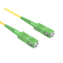 30m OS2 SC/APC TO SC/APC Simplex Corning Fiber Optic Cable Single-Mode 9/125 OFNR Rated, Yellow thumbnail