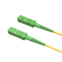 25m OS2 SC/APC TO SC/APC Simplex Corning Fiber Optic Cable Single-Mode 9/125 OFNR Rated, Yellow thumbnail
