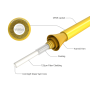 30m OS2 SC/APC TO SC/APC Simplex Corning Fiber Optic Cable Single-Mode 9/125 OFNR Rated, Yellow thumbnail