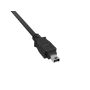 3ft FireWire 400 Cable IEEE-1394a 6-Pin to 4-pin Male to Male Data Transfer Cable, Black thumbnail