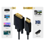 10ft Gold Plated Premium DisplayPort to DVI Male to Male Cable 28AWG thumbnail