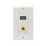 HDMI + Coax F-Connector Combo Wall Plate thumbnail