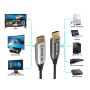100ft High Speed Hybrid Active HDMI Fiber Optic Cable (AOC), HDMI 2.0, Plenum Rated, 4K Support, UL, Black  thumbnail